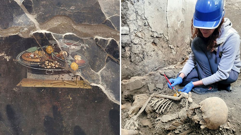 Od starożytnych pizz po świątynie węży: rozejrzyj się po tym niedawno odkopanym domu w Pompejach