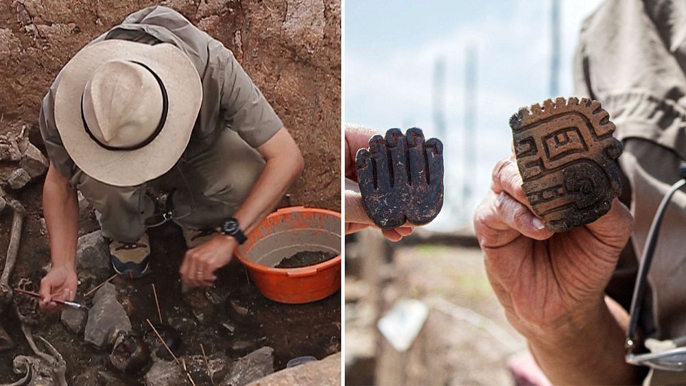 Archeolodzy odkryli w Peru wypełniony ceramiką grobowiec 3000-letniego księdza