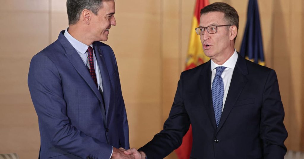 Hiszpański Feijóo prosi Sáncheza, aby pozwolił mu być premierem przez dwa lata