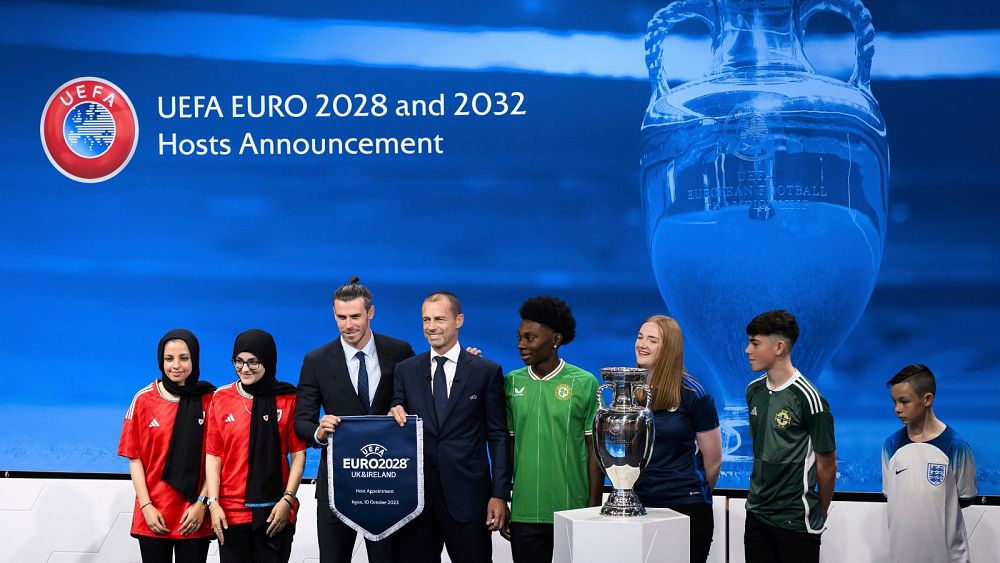 Wielka Brytania i Irlandia będą gospodarzami piłkarskiego turnieju Euro 2028, a Włochy i Turcja gospodarzami edycji 2032
