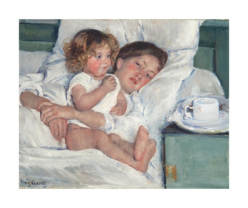 Śniadanie w łóżku autorstwa Mary Cassatt (1897)