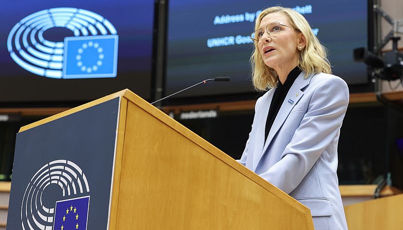 Cate Blanchett nalegała, aby posłowie do Parlamentu Europejskiego szanowali ducha Konwencji dotyczącej uchodźców z 1951 r. i obalili 