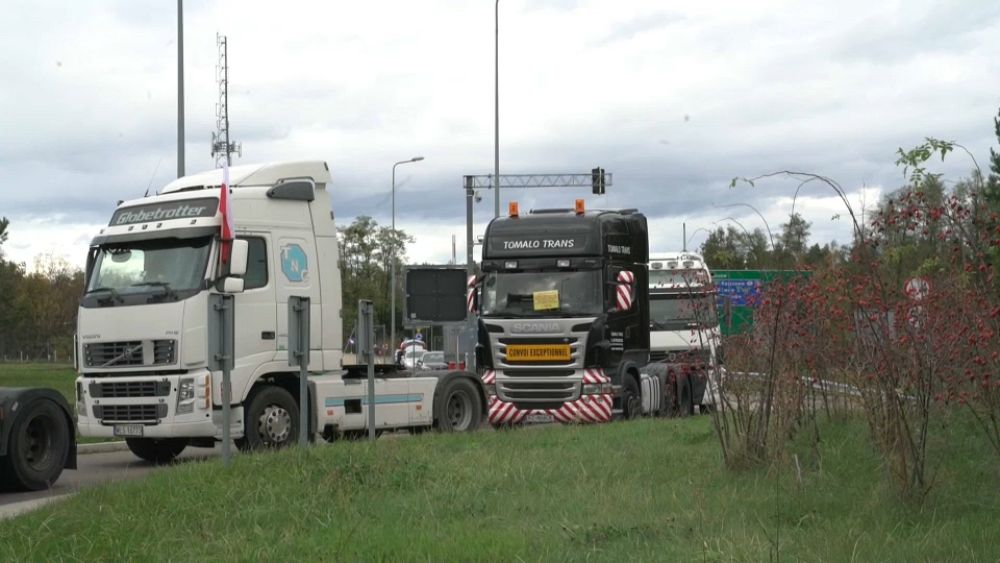 Polscy truckerzy protestują przeciwko nieuczciwej konkurencji ze strony ukraińskich kolegów