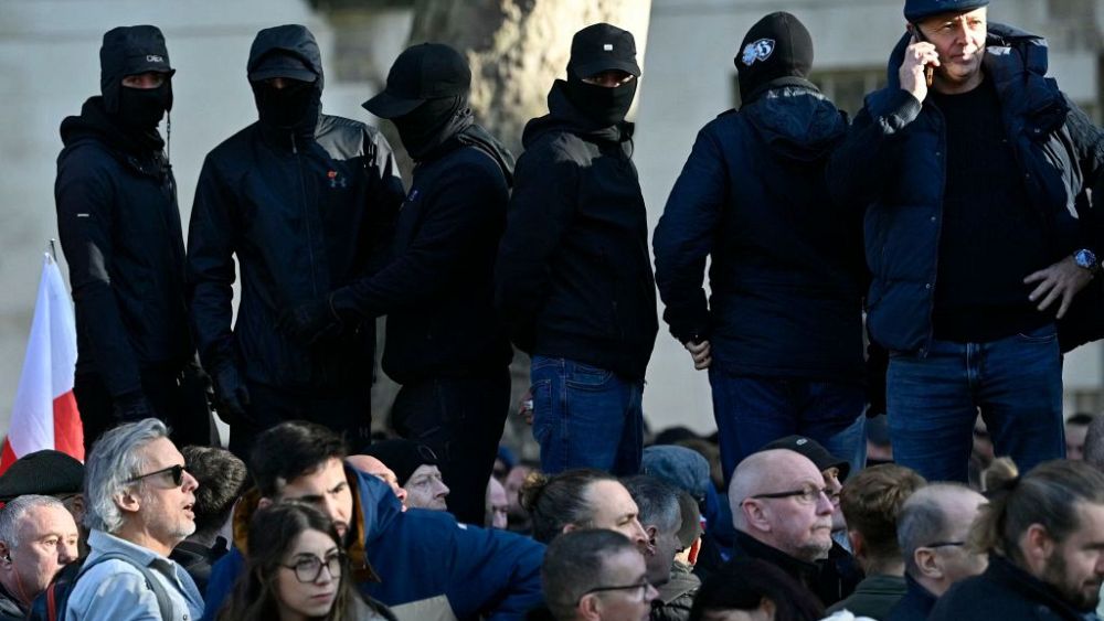 Protestujący w Londynie starli się z policją przed marszem propalestyńskim