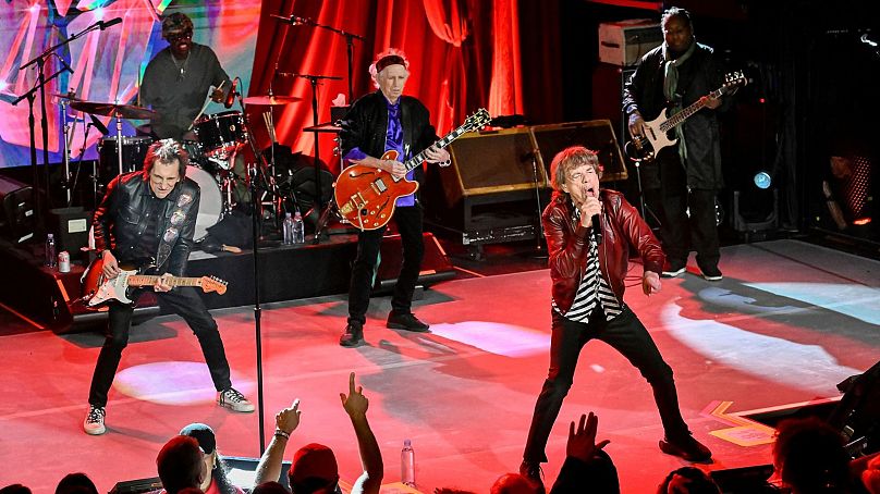 The Rolling Stones występują na uroczystości z okazji wydania nowego albumu 