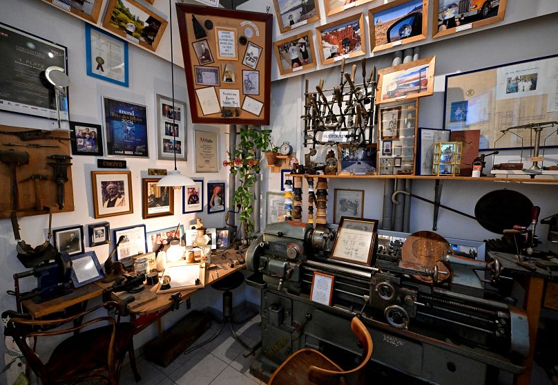 Muzeum będące częścią „Oryginalnej Wiedeńskiej Fabryki Snowglobe” w Wiedniu, Austria.