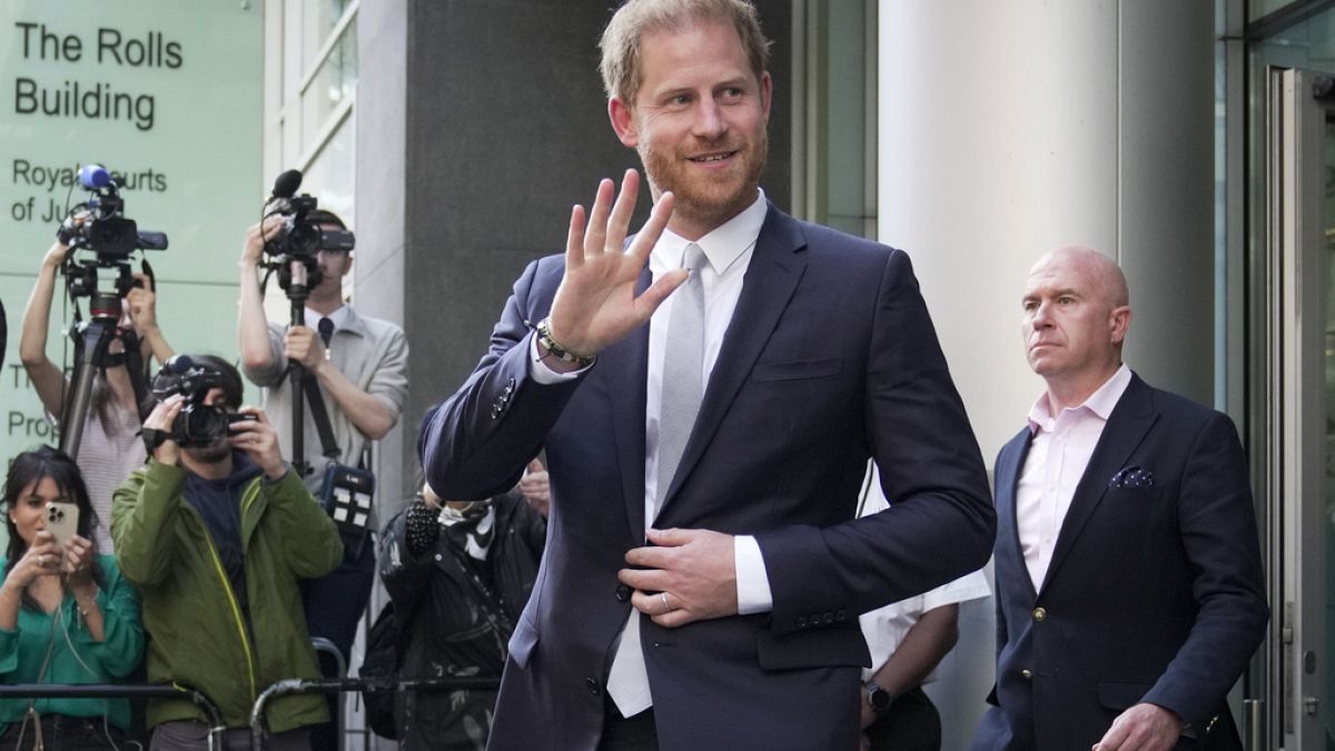 Prince Harry leaves the High Court after giving evidence in London, on June 7, 2023