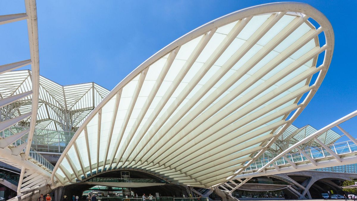 Gare do Oriente in Lisbon, Portugal.