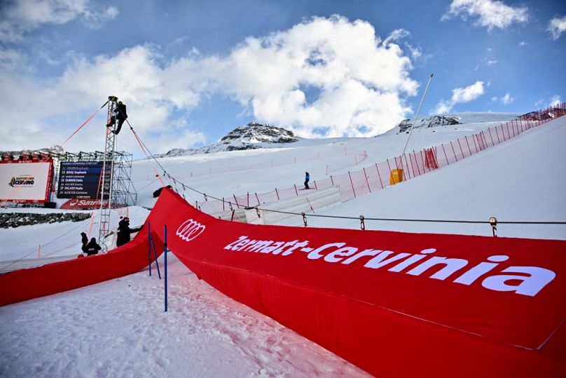 Meta przed zjazdem kobiet Pucharu Świata w narciarstwie alpejskim FIS w Zermatt-Cervinia