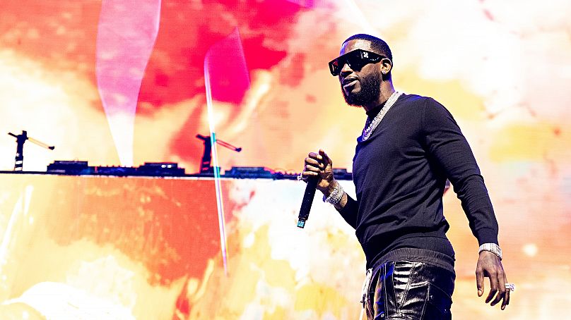 Gucci Mane występuje na festiwalu Essence w sobotę 1 lipca 2023 r. w Caesars Superdome w Nowym Orleanie