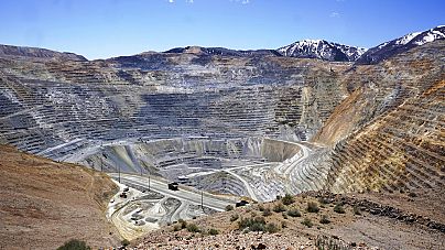 Kopalnia miedzi Bingham Canyon firmy Kennecott została pokazana w środę, 11 maja 2022 r. w Herriman w stanie Utah.