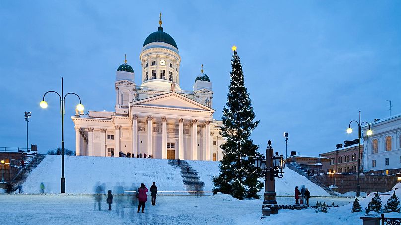 Helsinki w śniegu