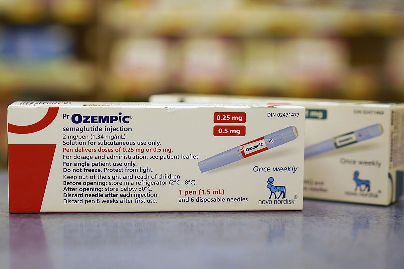 Lek na cukrzycę Ozempic jest pokazany w aptece.