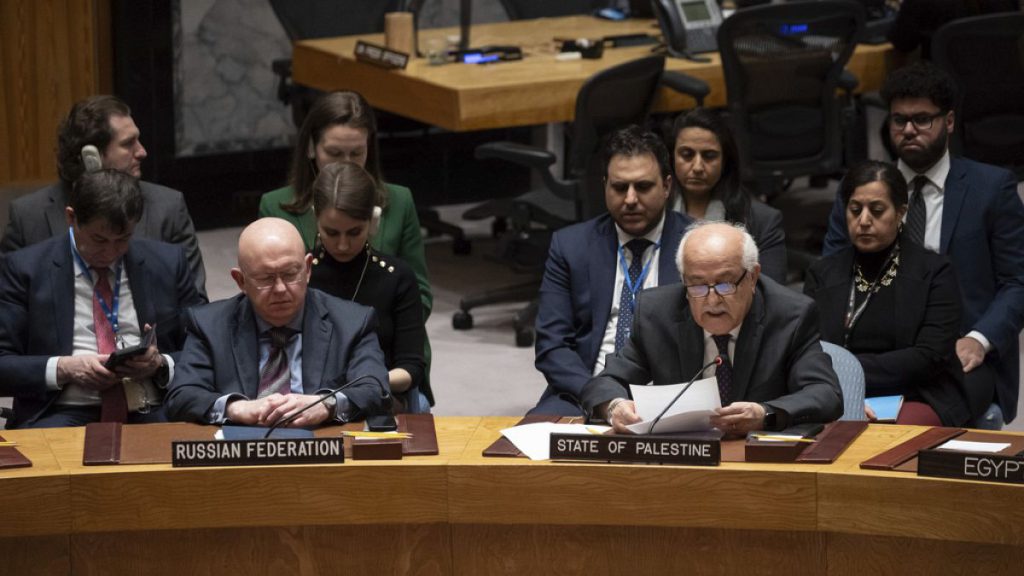 Israel Palestinians UN Security Council