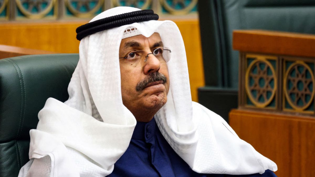 Sheikh Ahmad al-Nawaf al-Sabah attends a parliament session at the National Assembly in Kuwait City in November