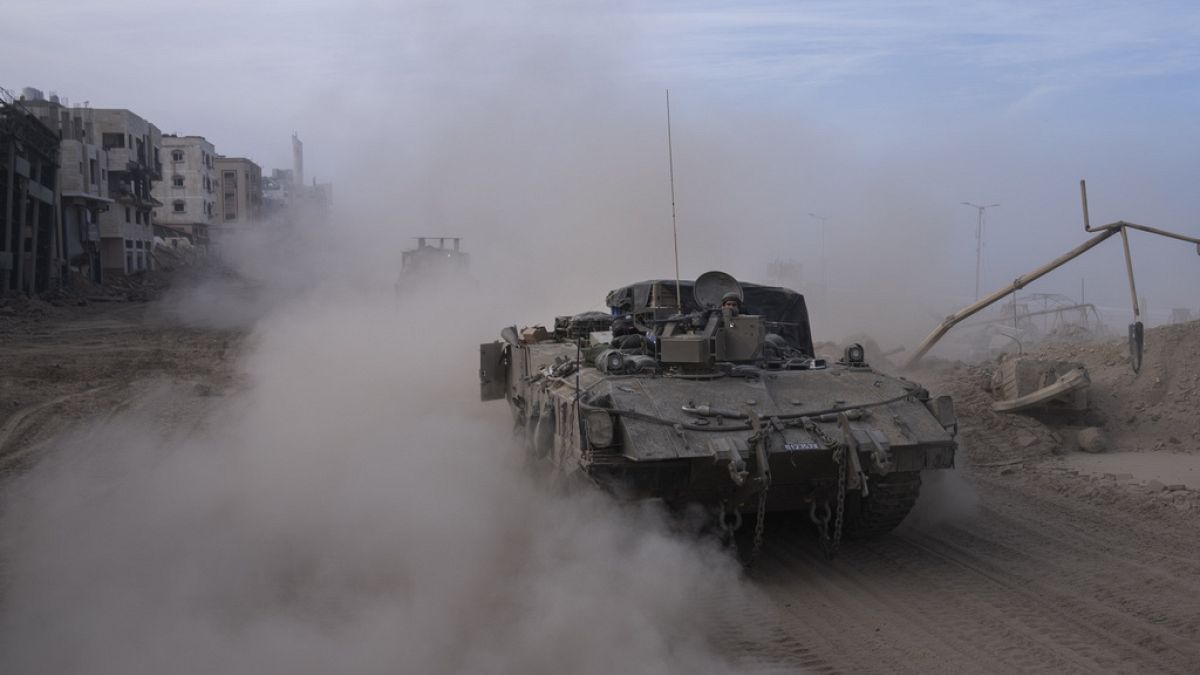 IDF tanks in the Gaza Strip