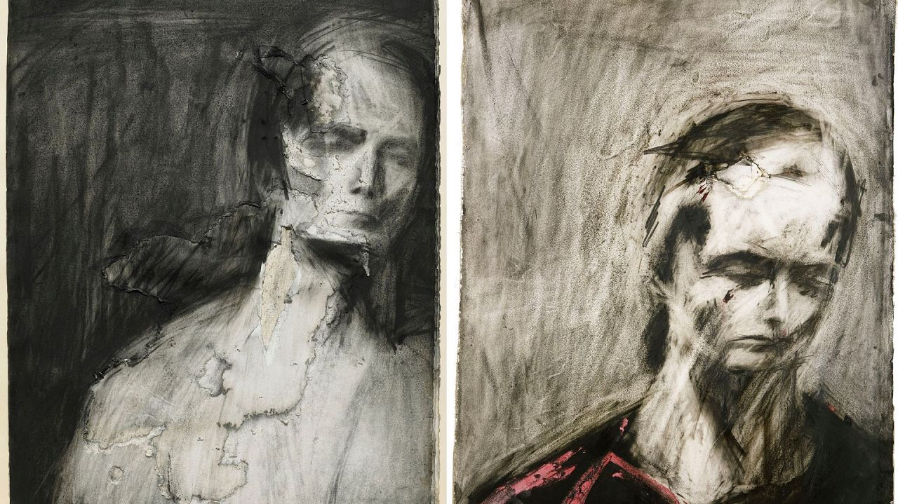 Portrety węglem autorstwa Franka Auerbacha