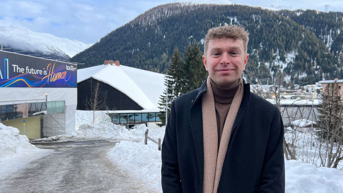 Climate change communicator and policymaker David Saddington at the 2024 World Economic Forum.