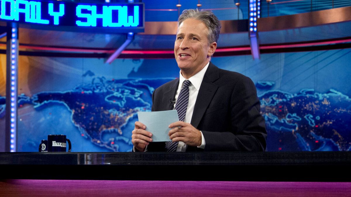 Emmy Winner Jon Stewart during a recording of