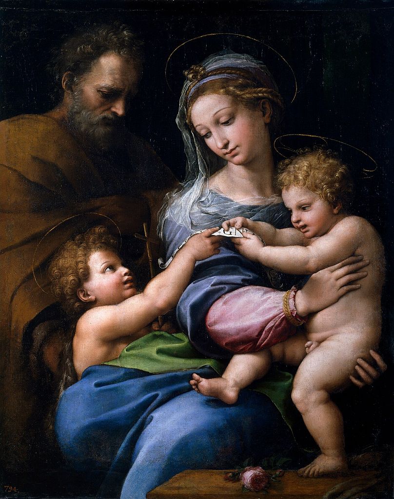 Madonna della Rosa autorstwa Rafaela (1518)