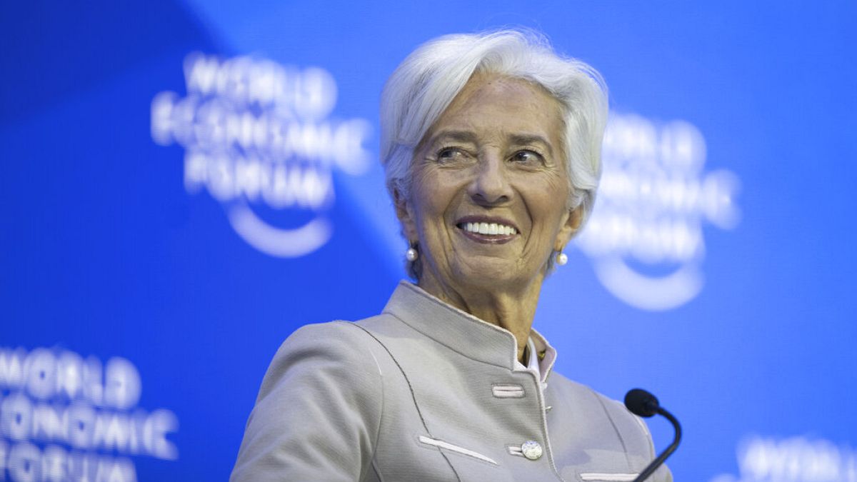 Christine Lagarde, President, European Central Bank, at the 53rd annual meeting of the World Economic Forum, WEF, in Davos, Switzerland.