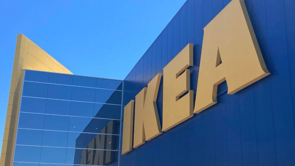 FILE: An IKEA sign is shown at a location in East Palo Alto, Calif., Monday, July 10, 2023.