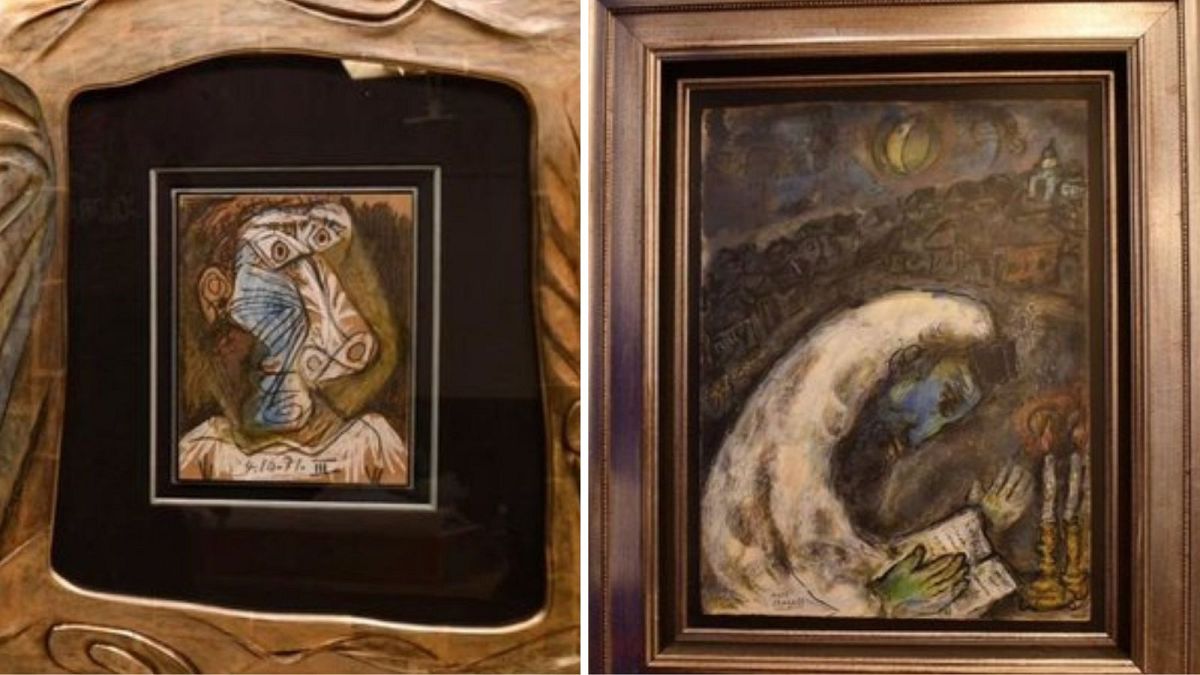 Stolen Chagall and Picasso paintings found in Antwerp basement