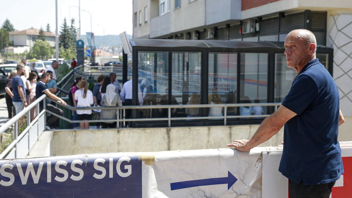 Kosovars apply for a Schengen visa in Kosovo