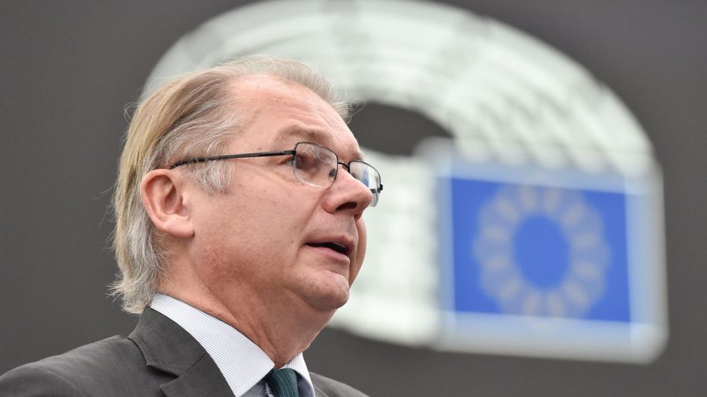 Belgian Green MEP Philippe Lamberts debating reform of the EU