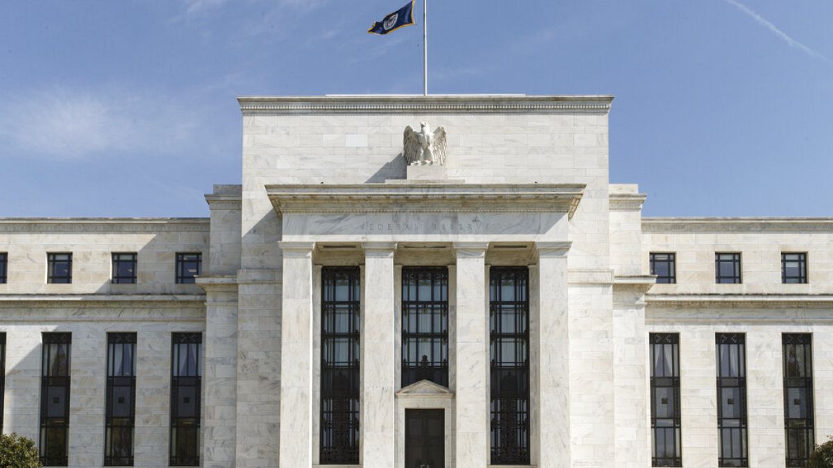 The U.S. Federal Reserve Bank Building, home to the Board of Governors of the Federal Reserve System, is seen in Washington, Friday, April 25, 2014.