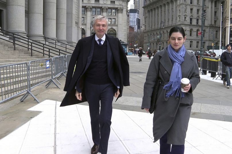 Rybolovlev przybywa do sądu w Nowym Jorku 9 stycznia 2024 r.