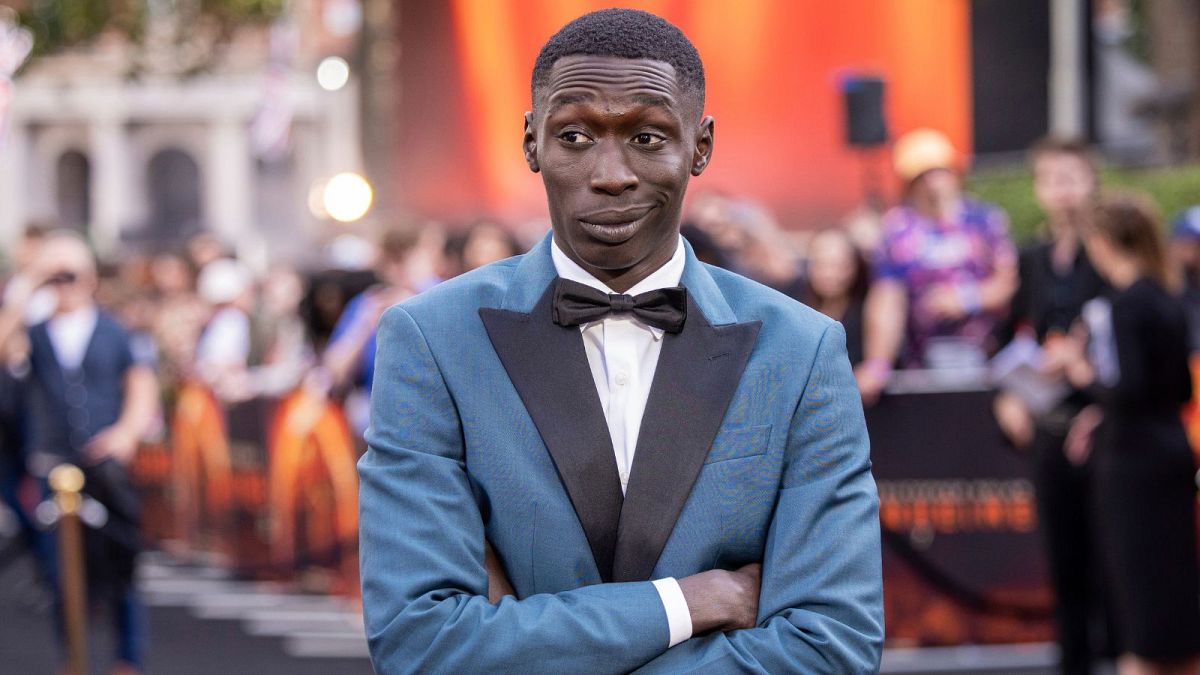 TikTok superstar Khaby Lame to make acting debut in James Bond spoof - pictured here last year at the Oppenheimer premiere in London