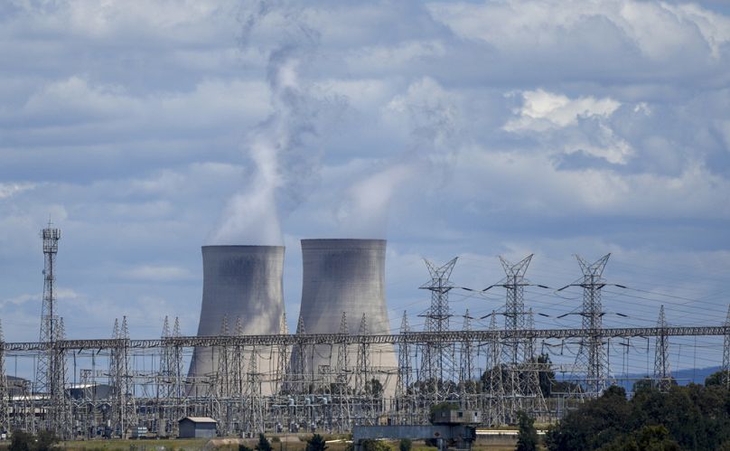 Bayswater Power Station – elektrownia cieplna opalana węglem w pobliżu Muswellbrook w dolinie Hunter w Australii, listopad 2021 r.