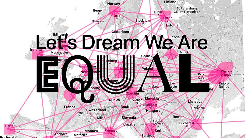 Plakat do ponadnarodowego projektu Let's Dream We Are EQUAL