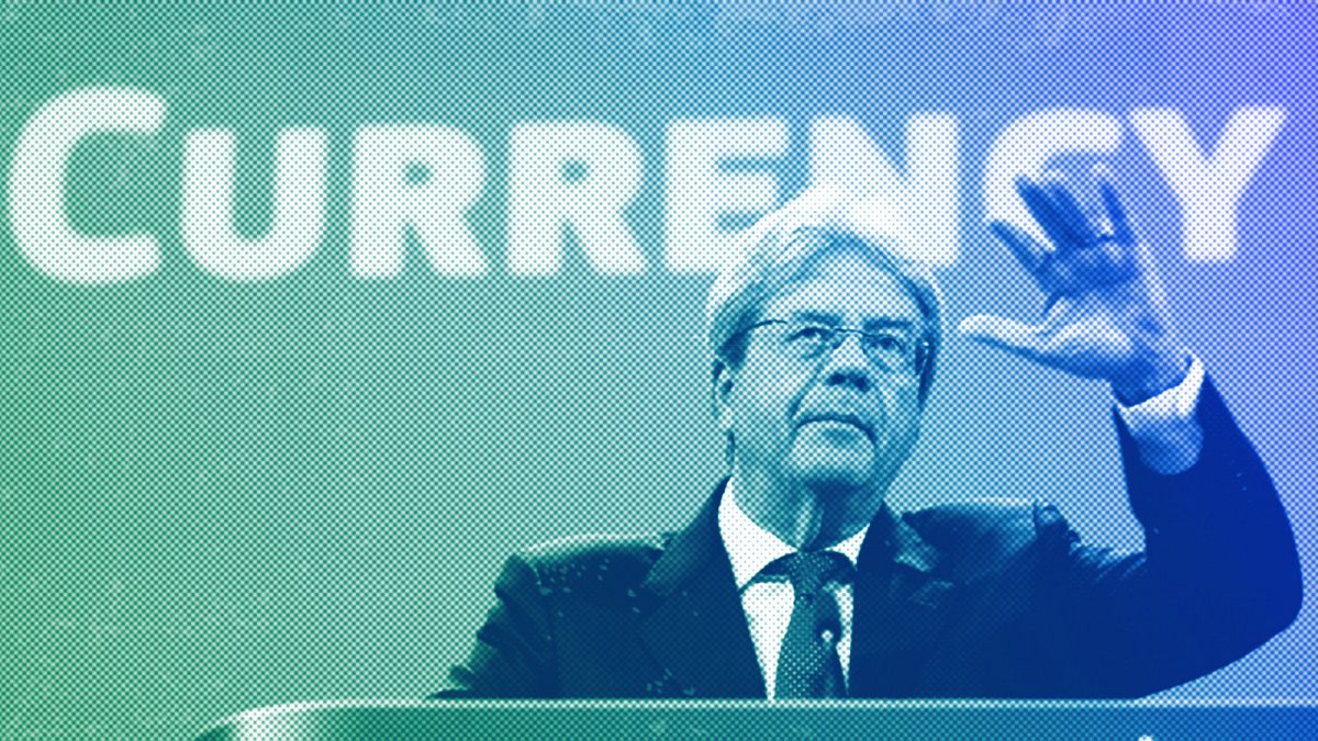 European Commissioner for Economy Paolo Gentiloni speaks during a media conference on the digital euro, in Brussels, June 2023