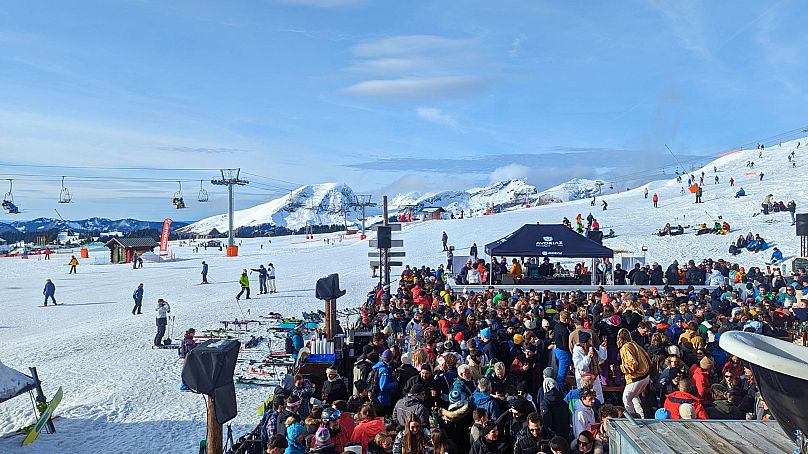 Après-ski w La Folie Douce.