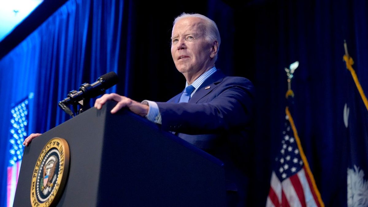 President Joe Biden speaks at South Carolina