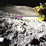 An image taken by a Lunar Excursion Vehicle 2 (LEV-2) of a robotic moon rover called Smart Lander for Investigating Moon, or SLIM, on the moon.