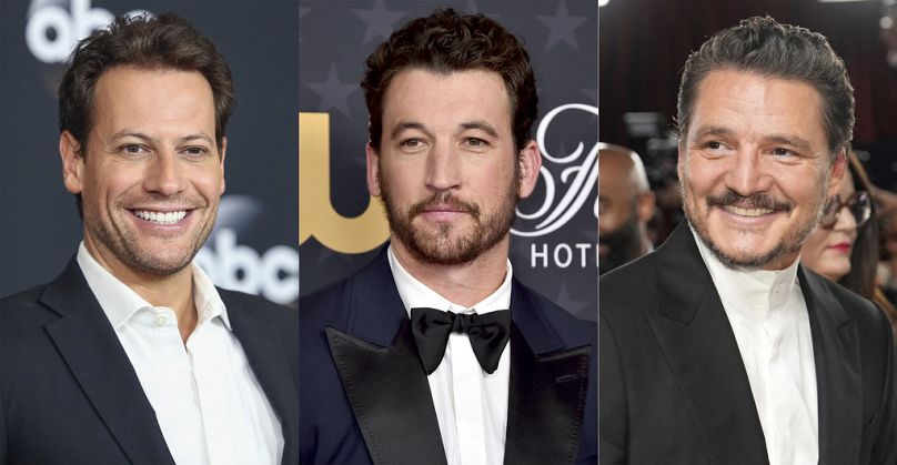 Ioan Gruffudd, od lewej, Miles Teller i Pedro Pascal.  Ponowne uruchomienie 