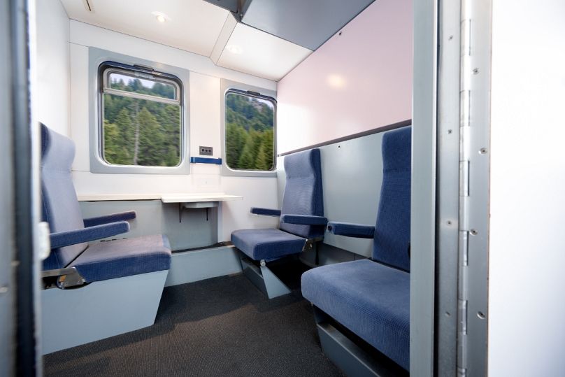 Widok na jedną z opcji kabin w pociągu