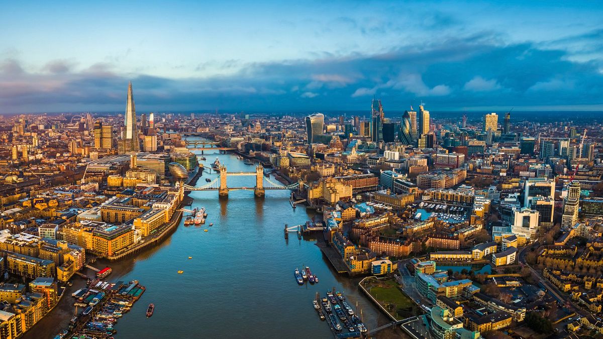 Skyline of London, UK