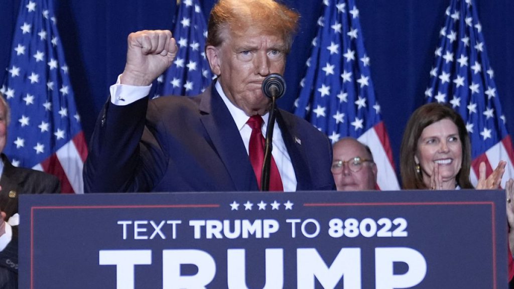 Republican presidential candidate former President Donald Trump at the South Carolina State Fairgrounds in Columbia, S.C., Feb. 24, 2024.