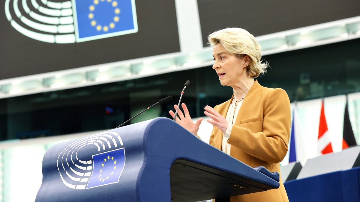 Ursula von der Leyen made the announcement while addressing Members of the European Parliament on Tuesday morning.