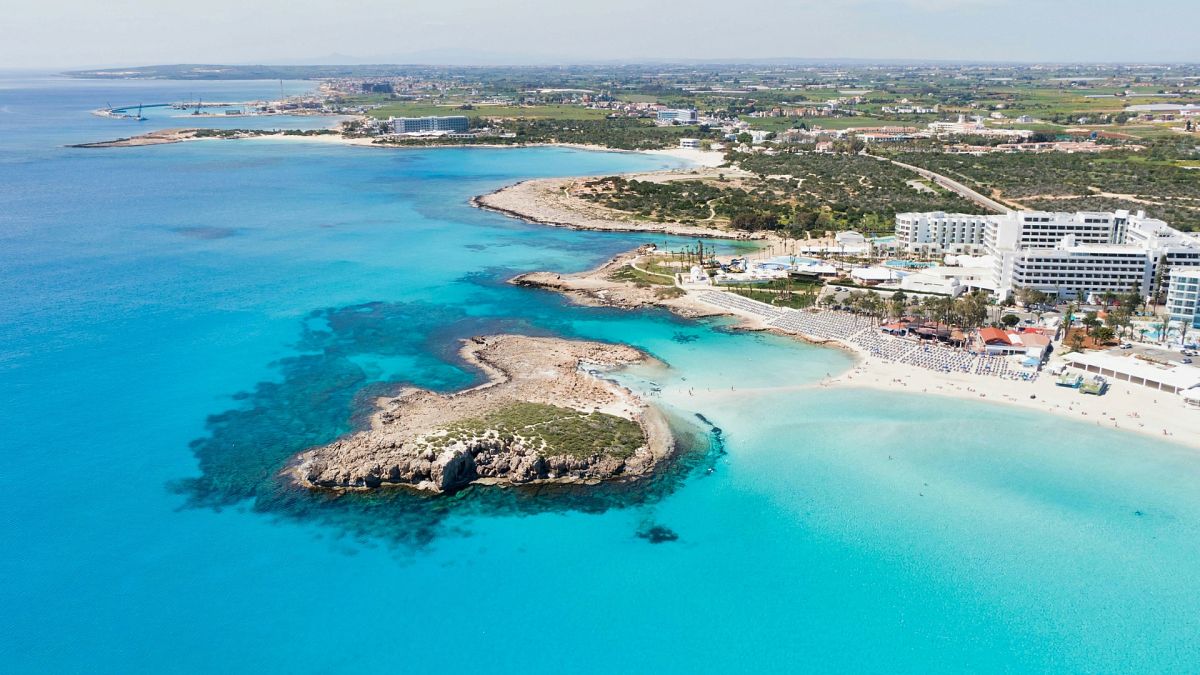 Nissi Beach in Ayia Napa, Cyprus.