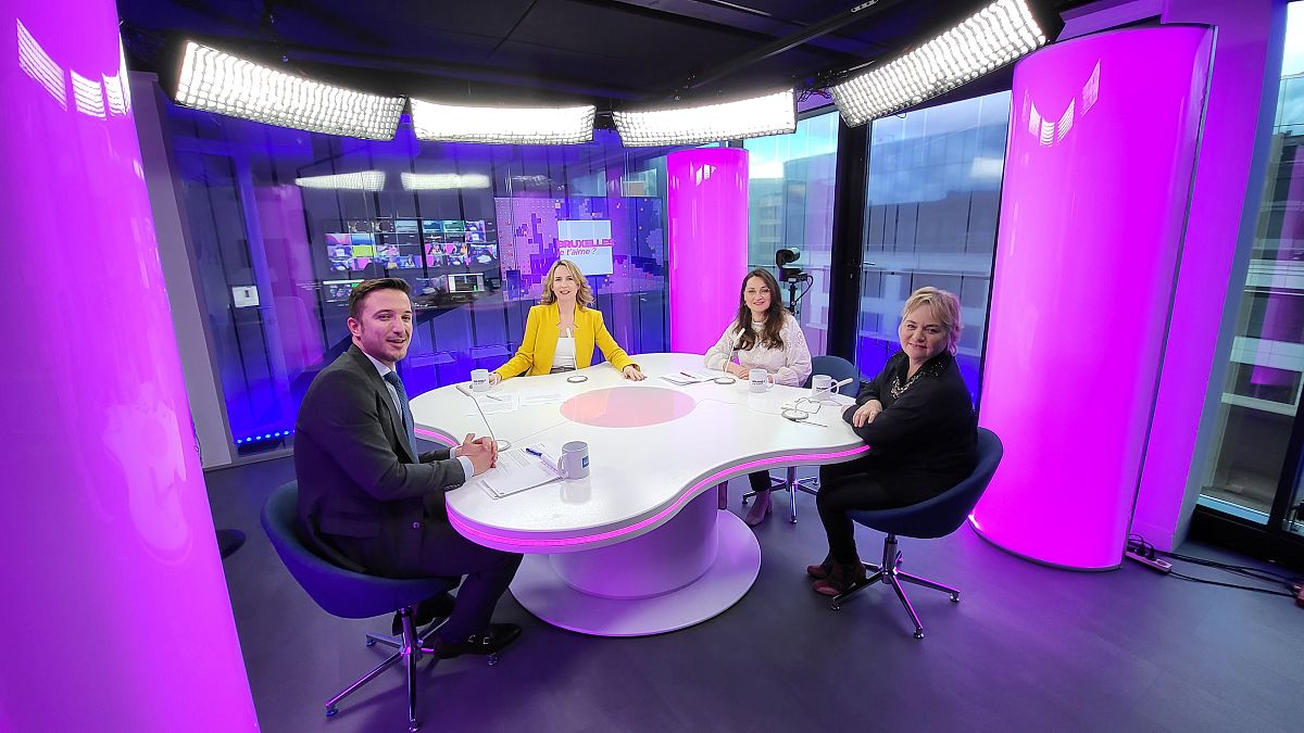 Méabh Mc Mahon with Ambassador Petar Markovic, Professor Kalypso Nicolaïdis and Teona Lavrelashvili