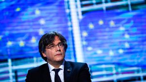 FILE PHOTO - Carles Puigdemont in Brussels on March 9, 2021