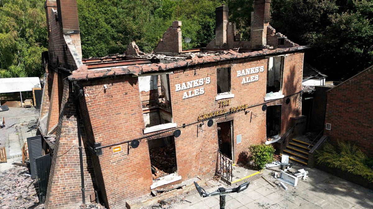 The Crooked House pub near Dudley, England