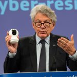 EU Commissioner Thierry Breton discussing the security risks related to IoT products.