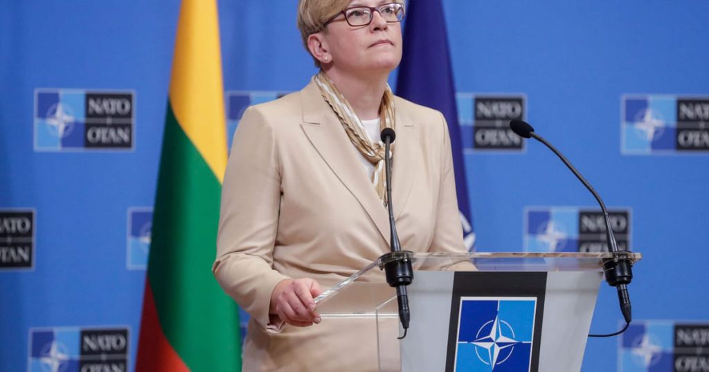 Premier Litwy papugował hasło wyborcze Putina.  Teraz musiała to zmienić.