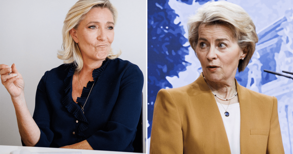 Von der Leyen rozpoczyna kampanię UE, nazywając partię Le Pen „przyjaciółmi Putina”